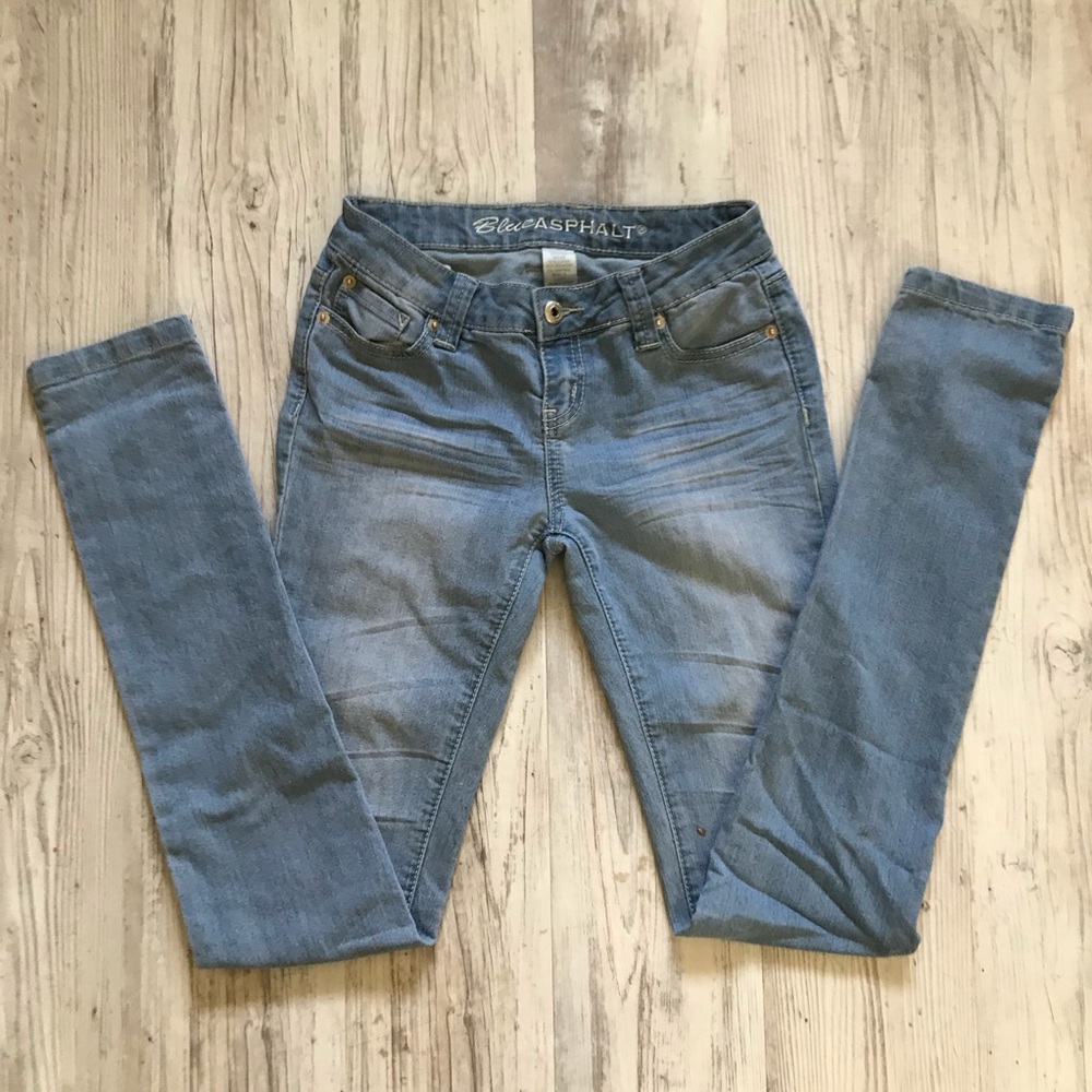 Light Blue Denim Skinny Jeans